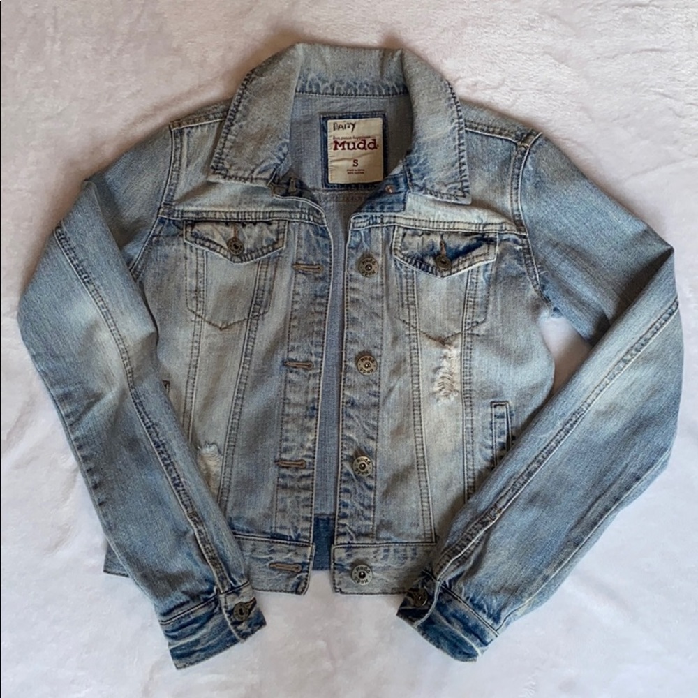 Distressed Denim Jacket From Mudd - image 1